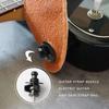 Pack of 2 Guitar Strap Locks Easy to Use Guitars Strap Buttons Metal Texture Bass Straps Locks Metal Guitar Pins