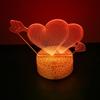 3D LED Night Light USB RGB Lamp illusion I Love You Gadget Heart Bedroom Desk Lamps Home Decoration Romantic Night Love Gifts
