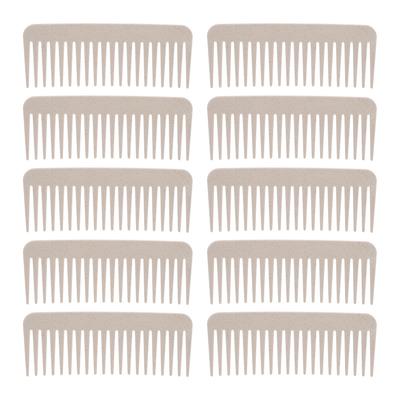 10 Pack Wheat Straw Wide Tooth Detangling Comb Easily Detangles Wet Dry Hair Wide Tooth Detangling