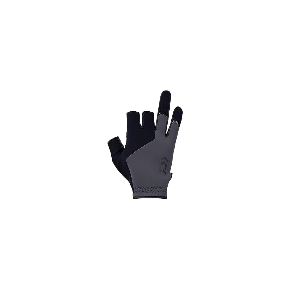 Daiwa DG-6223W Cold Weather Light Grip Gloves 3-Finger Cut Gunmetal XL Fishing Accessories