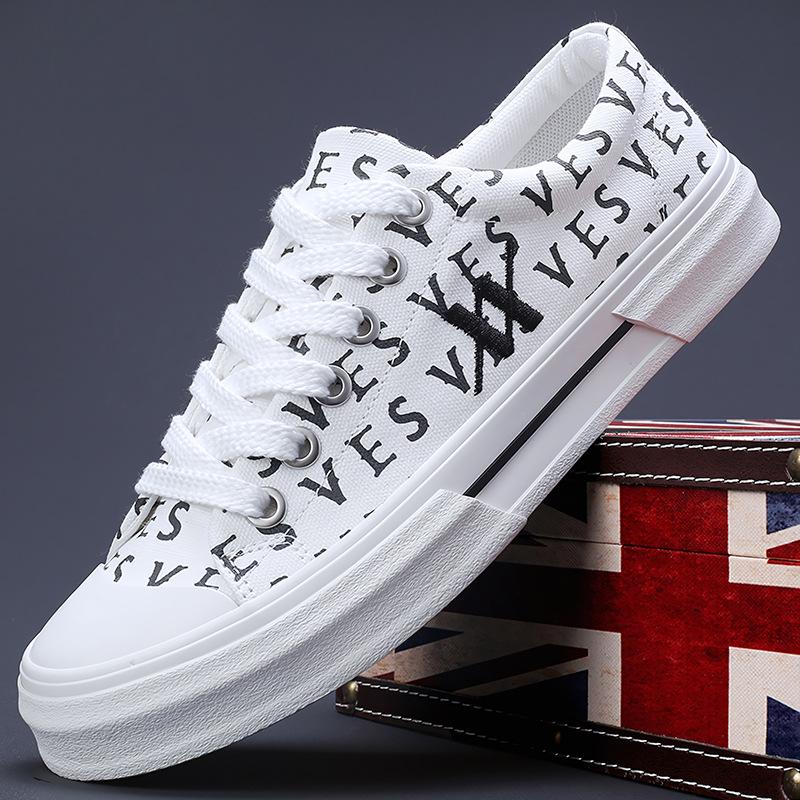 Spring New Mens Shoes Trendy Versatile and Comfortable Men's Canvas Shoes Niche Retro Design Low Top Shoes