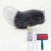 Electric FOX Tail Motorcycles Decorations Anime Decor 3D Plush Electric Touch Sensor Scooter Accessories Wagging Tail for Car