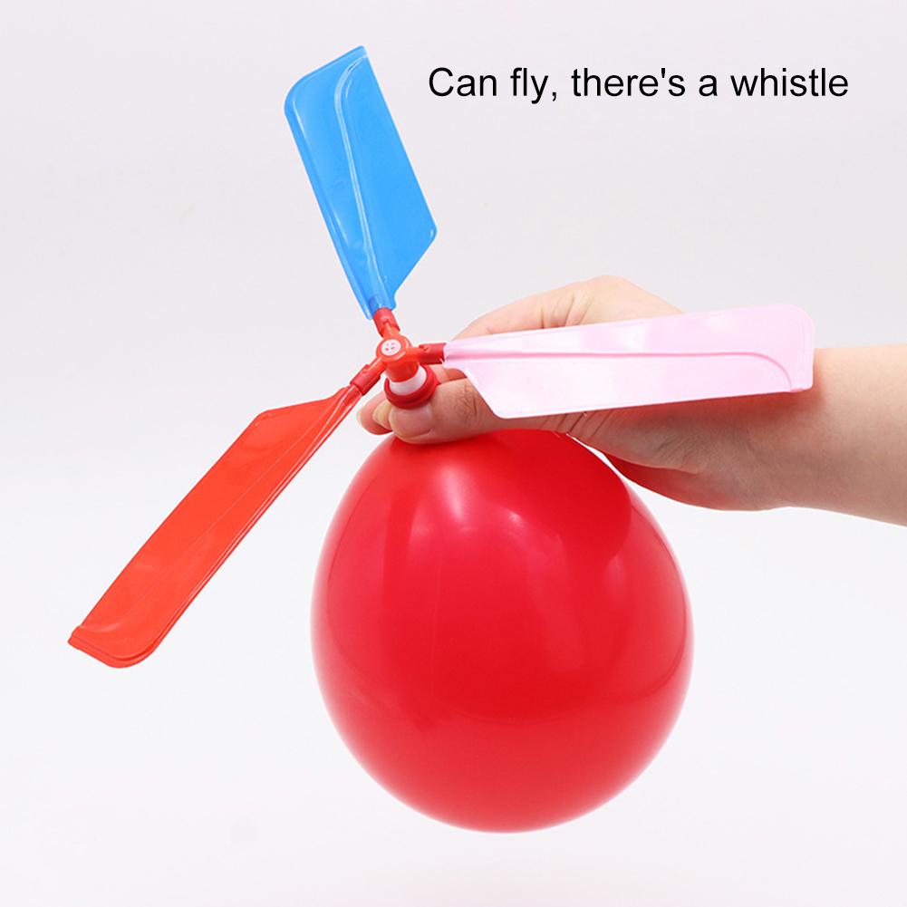 1 Set Outdoor Flying Balloon with Whistle Exercise Hands-on Ability Happy Flying Ball Balloon Aircraft for Easter Basket Fillers