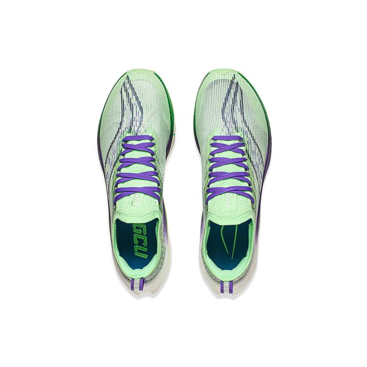 New LiNing Feidian 3 Ultra Cushioned Slip Resistant Low Top Running Shoes Unisex Light Neon Green ARMT033-5