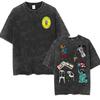 Wholesale Rap Bad Bunny DTMF World Tour Oversized Tshirt for Men Luxurious Fashionable Retro Washed Hiphop Pure Cotton Tshirt