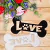 Love Bone Shaped Die Cuts for Card Making, Love Cutting Dies, Dog Footprint Metal Die Cutting Mold, Scrapbooking Dies