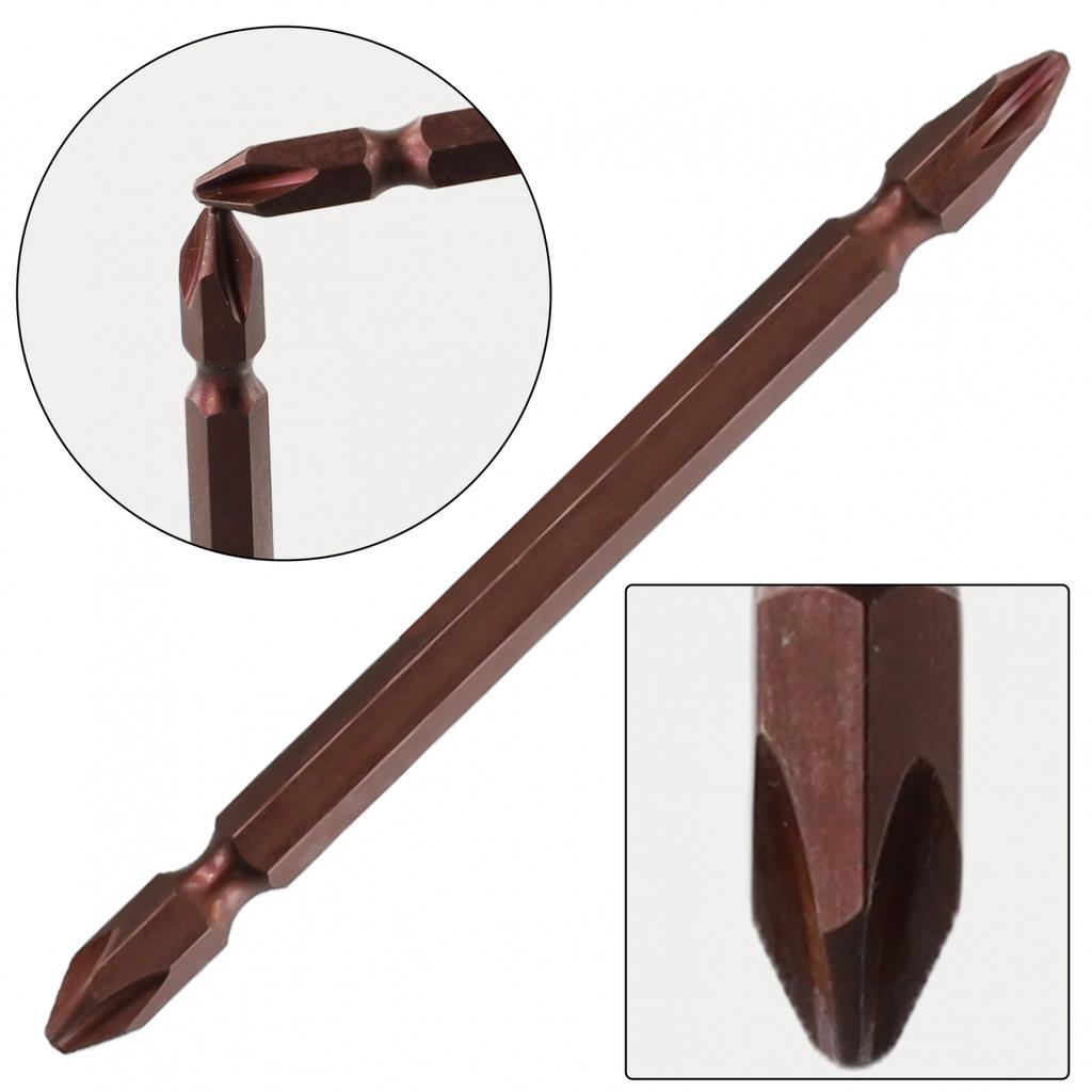 10pc Electric Screwdriver Bit Alloy Steel 100mm Bits PH2 Double Head Drill Bit
