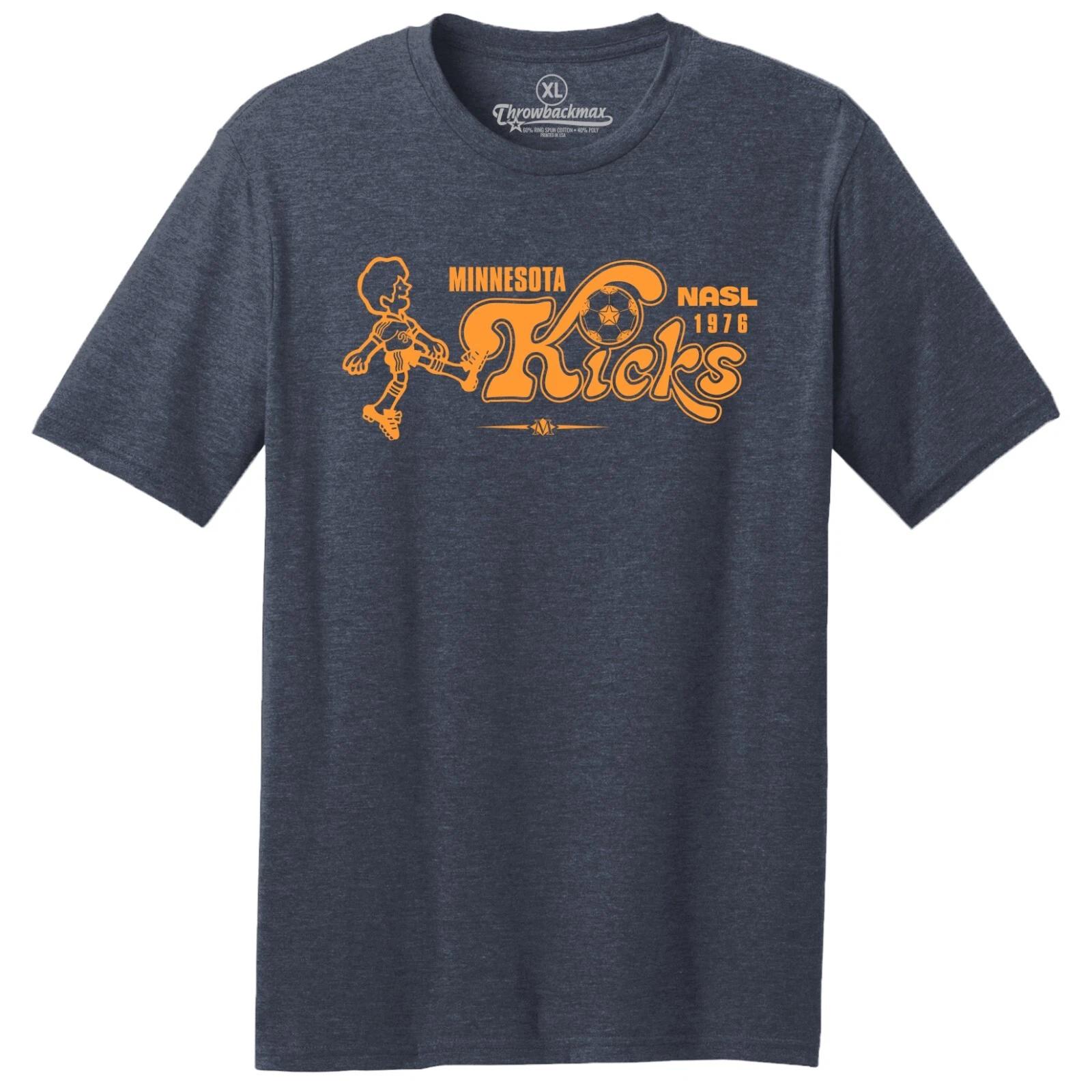 

Minnesota Kicks 1978 Logo NASL Soccer TRI-BLEND Tee Shirt 2XL