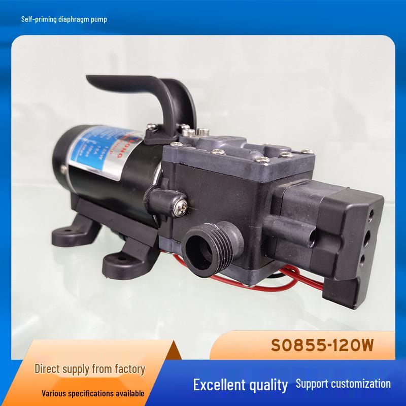 High Pressure 120W Self-Priming Car Wash Pump – Large Flow Micro Diaphragm Design