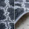 Dywan okrągły do salonu shaggy DECOR antypoślizgowy miękki puszysty 120x120 Grey Lantern