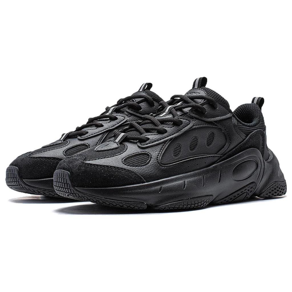 Li Ning Wing Style Cushioning Slip Resistant Abrasion Resistant Support Low top Casual Shoes Women's Black AGCT462-4