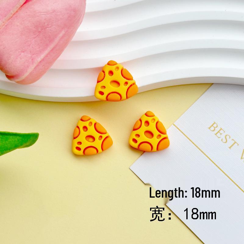 Käse-Serie Harzschmuck & Accessoire-Set: Enthält Handyhülle, Crocs-Magnet, Haarspangen-Materialien.