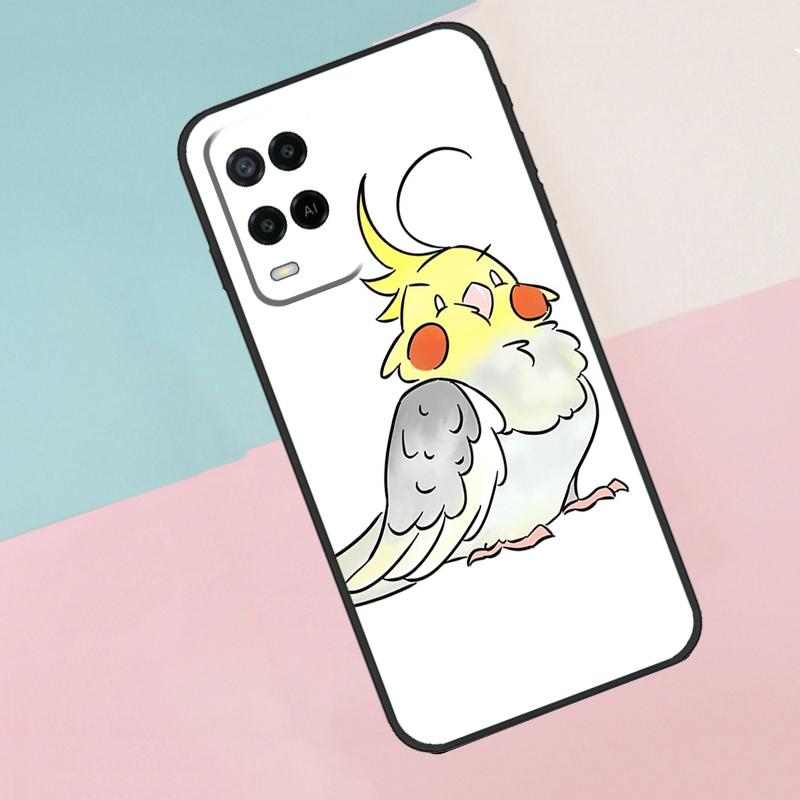 

Cartoon Animal Chubby Cockatiel For Oppo A18 A38 A78 A98 A96 A58 A17 A77 A80 A40 A60 A16 A76 A74 A94 A54 A15 A57S Phone Case OPPO A54s
