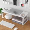 Wooden Desktop Laptop Monitor Riser and Storage Stand