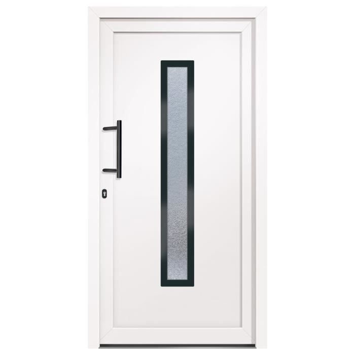 VidaXL Front Door White 108x208 Cm PVC 3157078