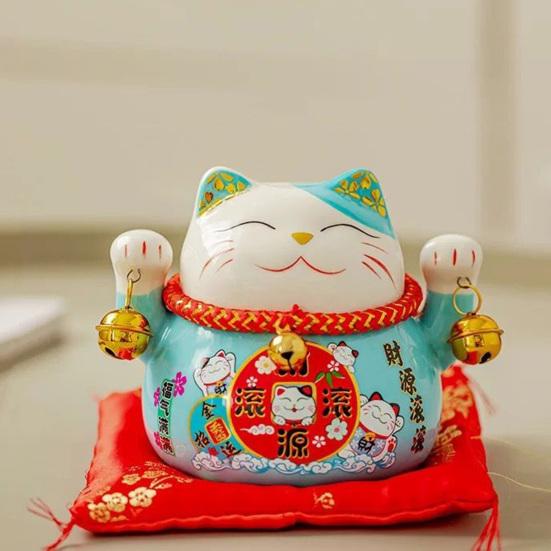 Saving Jar Fine Workmanship Large Capacity Ceramic Japanese Style Lucky Cat Piggy