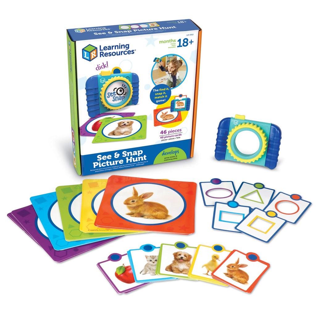 Learning Resources Matching Find and See Snap Picture Hunt LER3062 Game Snap! & (Authentic)