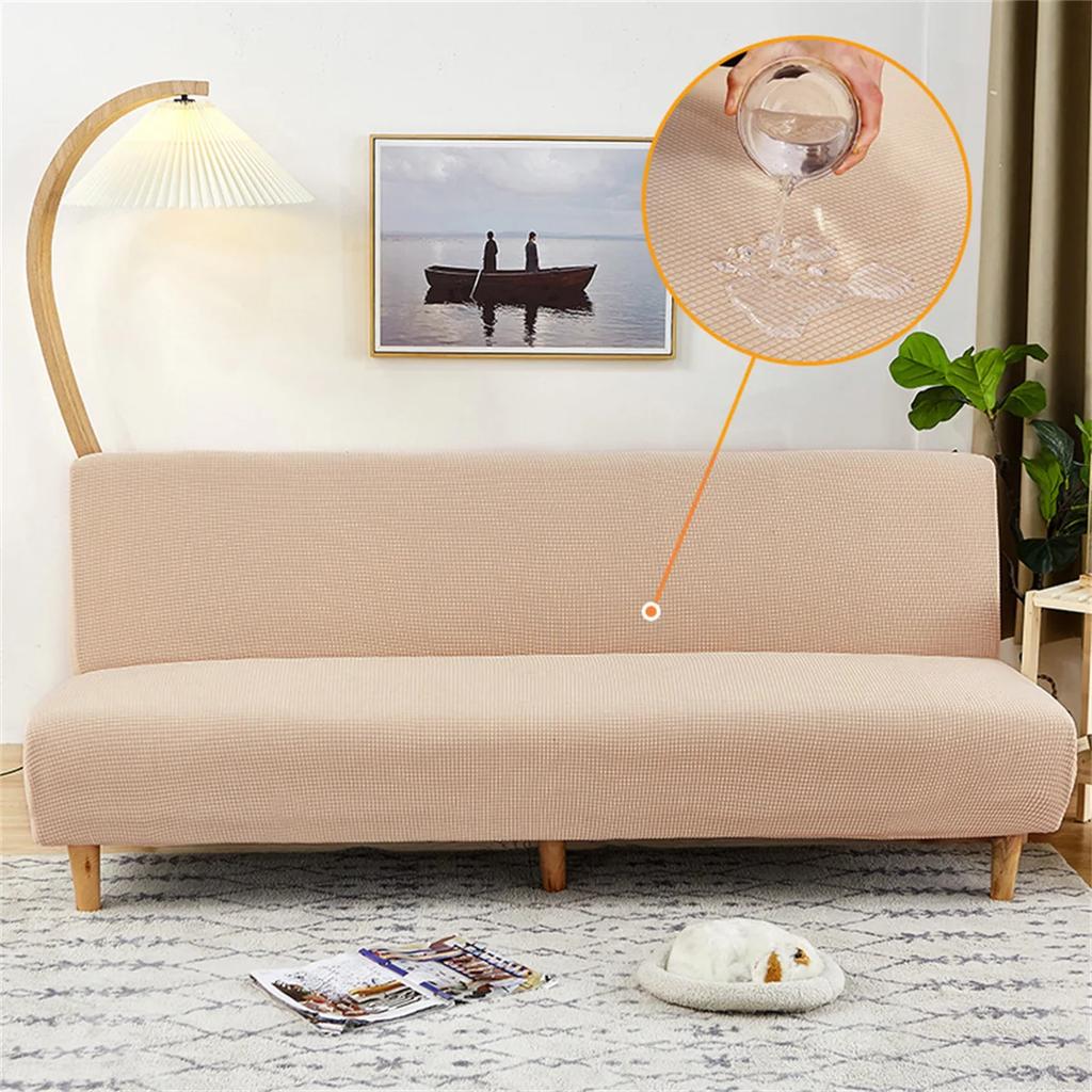 Jacquard Solid Color Sofa Bed Cover Elastic Water Repellent Couch Cushion Cover Non-slip All-inclusive Seat Slipcover for Home