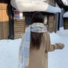 Red scarf women's winter Korean atmosphere 2025 new plaid couple warm thickened shawl scarf neck protection