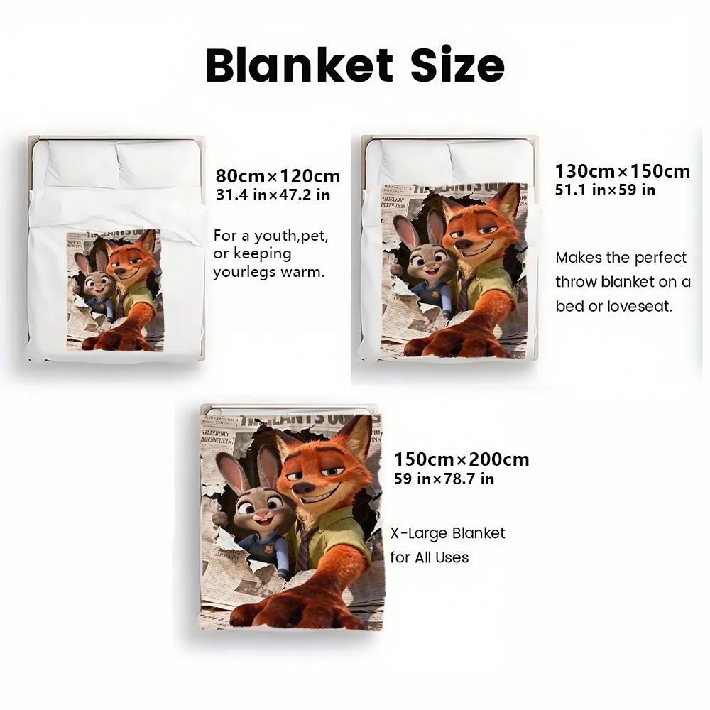 Judy & Nick Thin Flannel Blanket for Bedrooms,Living Rooms,Sofas Blankets,Lunch Breaks,Picnics,blankets Fluffy Blanket