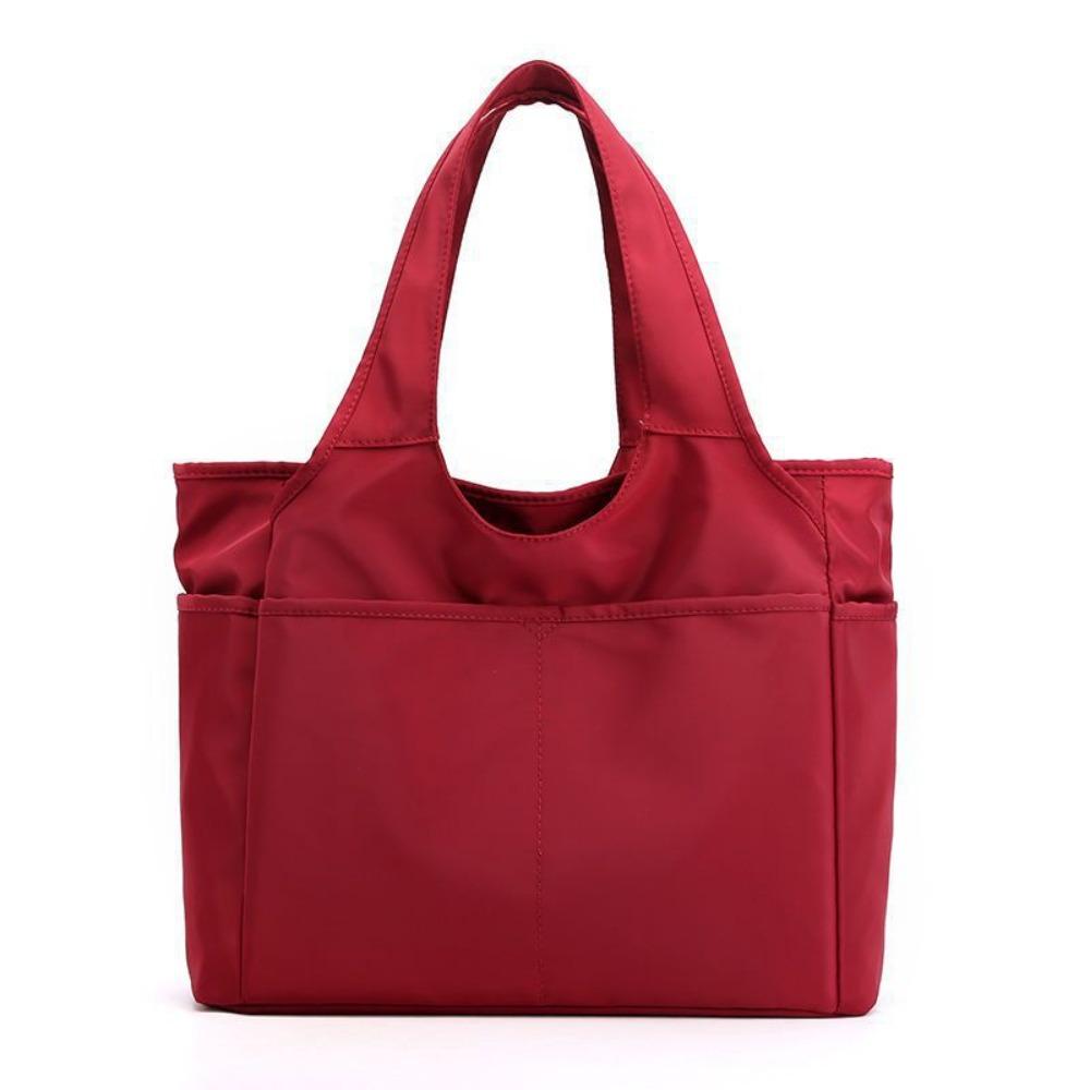 Large Capacity Nylon Shoulder Bag Oxford Cloth Handbag Portable Underarm Tote Bag  Travel