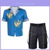 Final Fantasy Vii Cloud Strife Cosplay Shirt With Polyester Blend For Anime Role Play