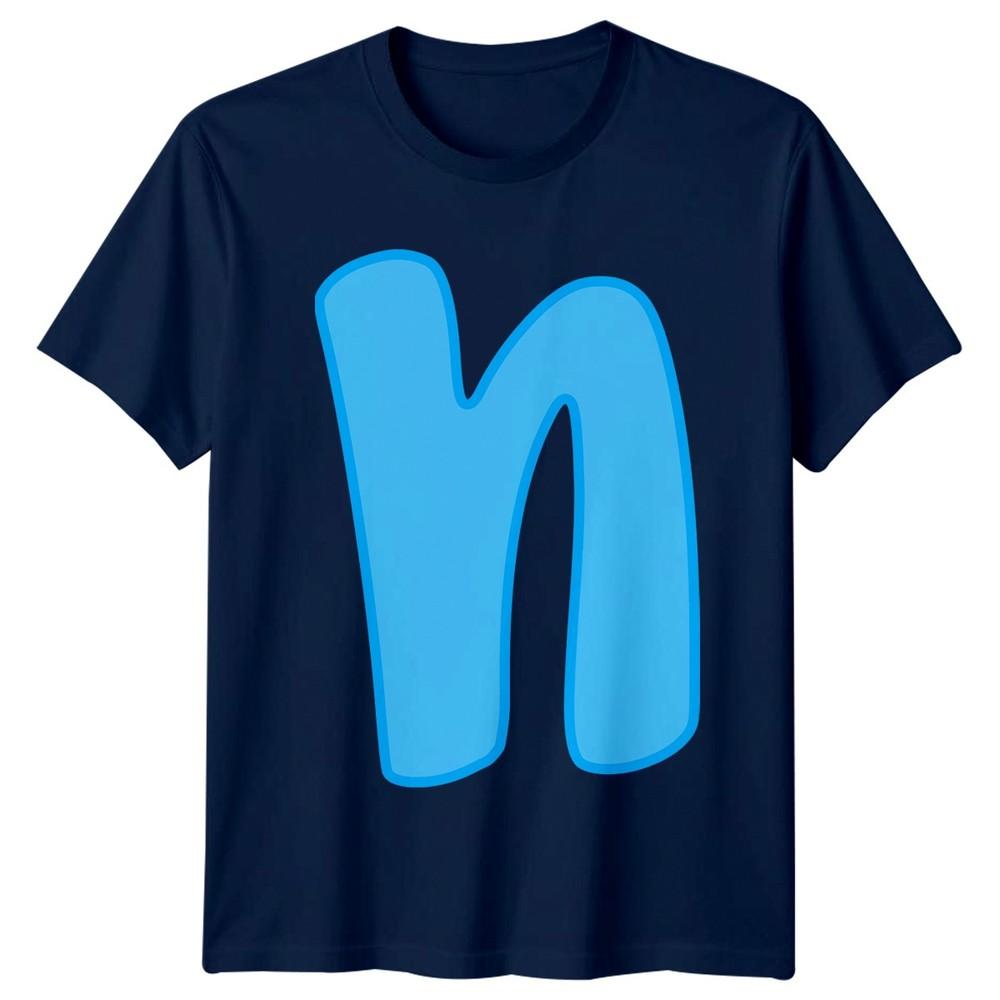 N Initial Letter Alphabet Unisexs TShirt Unisexs Tee Graphic Unisex Top