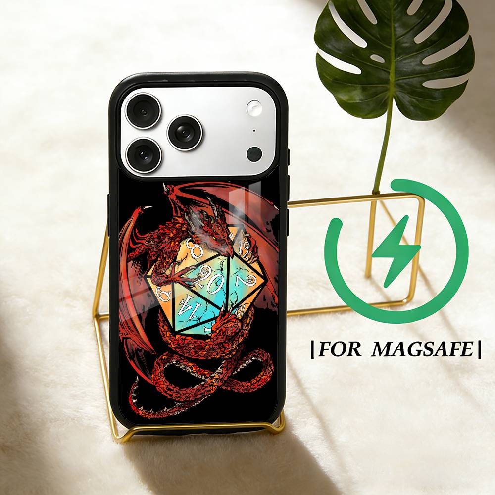 

D-dungeons and D-Dragons Phone Case For iPhone 17,16,15,14,13,12,Plus,Pro,Max For Magsafe Magnetic Wireless Charge iPhone15PROMAX