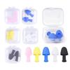 1Pair Soft Silicone Earplugs Waterproofs Swimming Earbuds Reusable Sounds block Earplugs for Swimming and Sleep