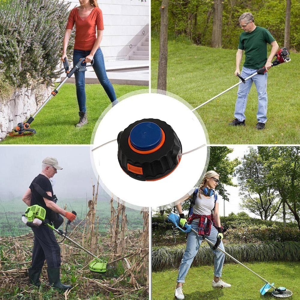 

Високоефективна косильна головка-тример Загартований пластик Інструмент для прополювання Газонокосарка Тример синій