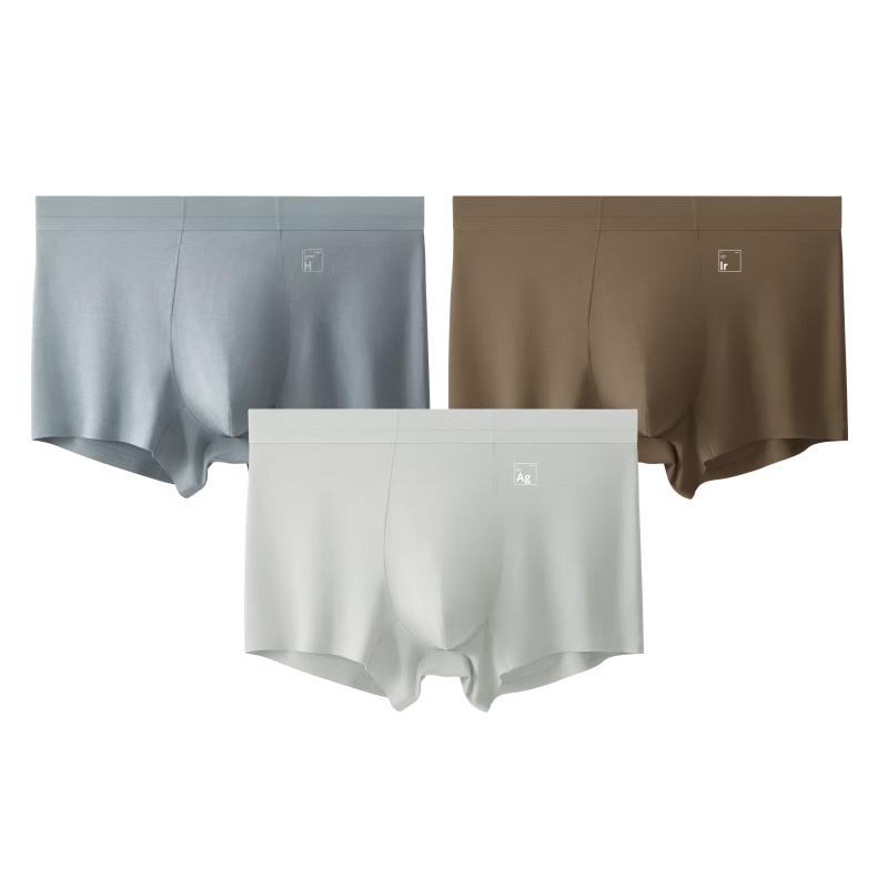 

Мужские модальные антибактериальные боксеры-брифы 5-й серии Beneath Silver Skin, 3 шт. XL