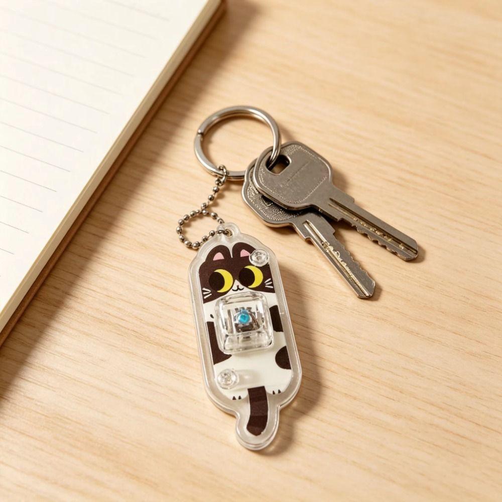 Tactile Mechanical Keyboard Keychain Mechanical Buttons Button Toy Keychain Office Use