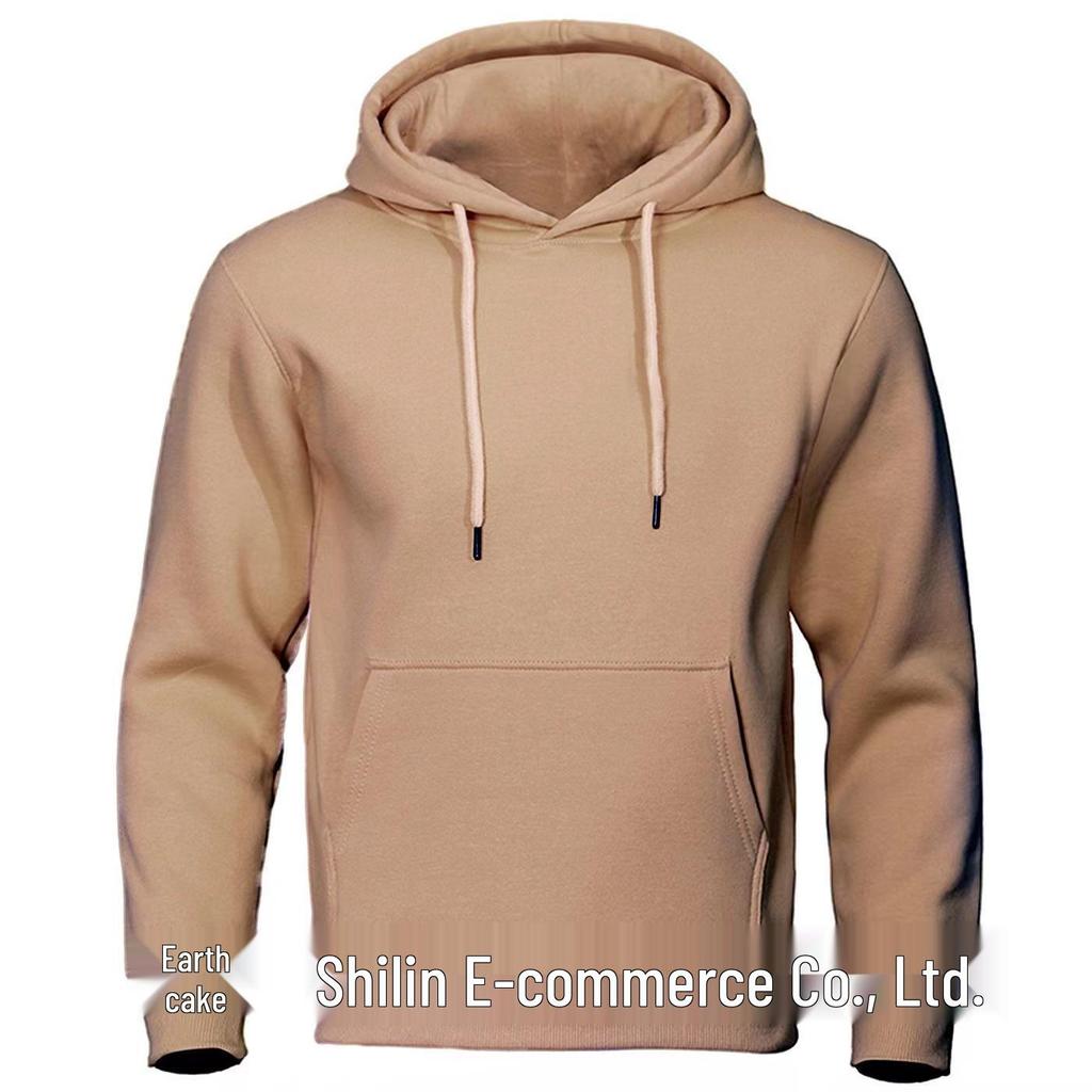 Unisex Solid Color European-Size Hooded Fleece Sweatshirt - Multiple Colors, Casual Sportswear Hoodie Pullover
