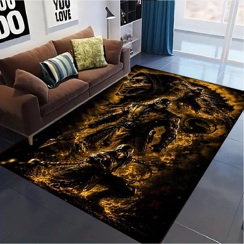 Game Mortal Kombat Carpet Rug for Living Room Bedroom Home Sofa Decoration,Kids play Non-slip Floor Mat