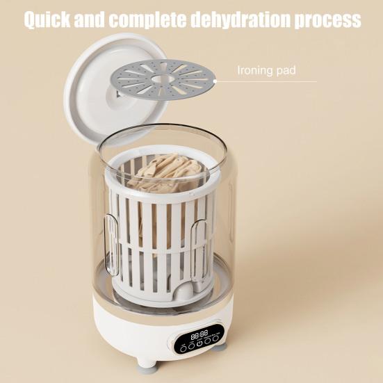 3L Cordless Mini Washing Machine 3-in-1 Portable Laundry Tub with Drain Pipe 3 Modes Small Space Washer Portable Clothes Cleaner