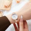 Women Wristwatch Round Rhinestone Quartz Watch Bracelet Watches Party Office Christmas Gifts