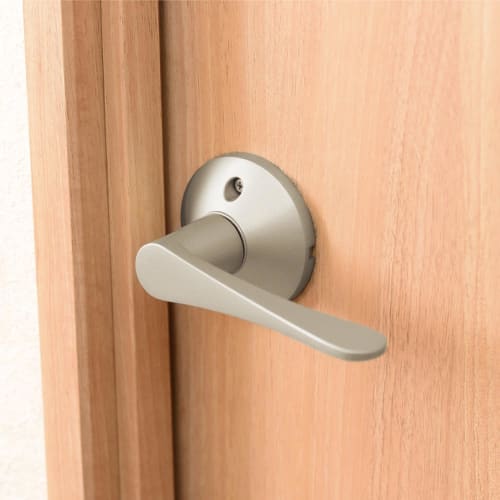 Eclat Renovation Lever Handle Lock, Empty Lock, for Passageways, Silver, 7010161