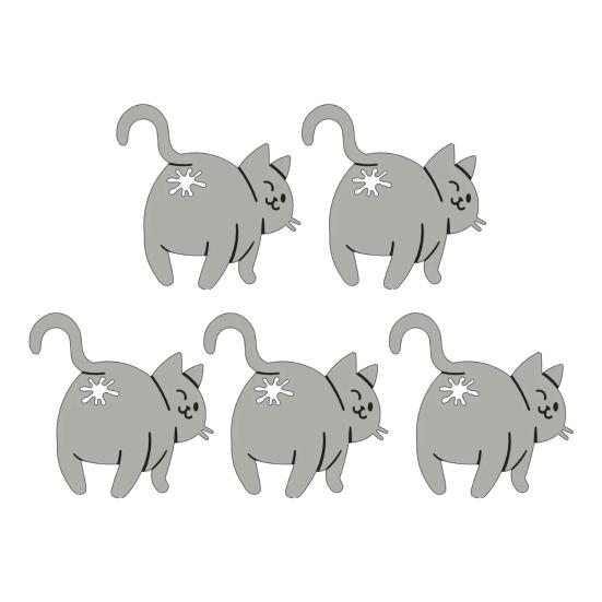 Cat Butt Bread Clip 3D Printed Cat Shaped Bag Holder Reusable Food Bag Clips for Bread Snack Bags Novelty Kitchen Gadget for Cat Lovers