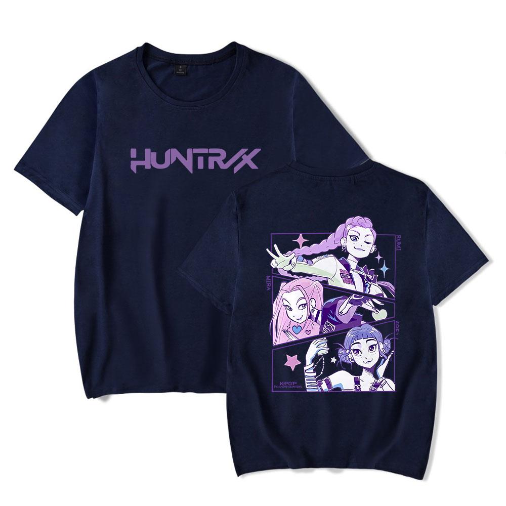 NEW Women Men T-shirts KPop Demon Hunters Cartoon Print Tshirt Summer Casual Woman Man Clothing Fashion T Shirts