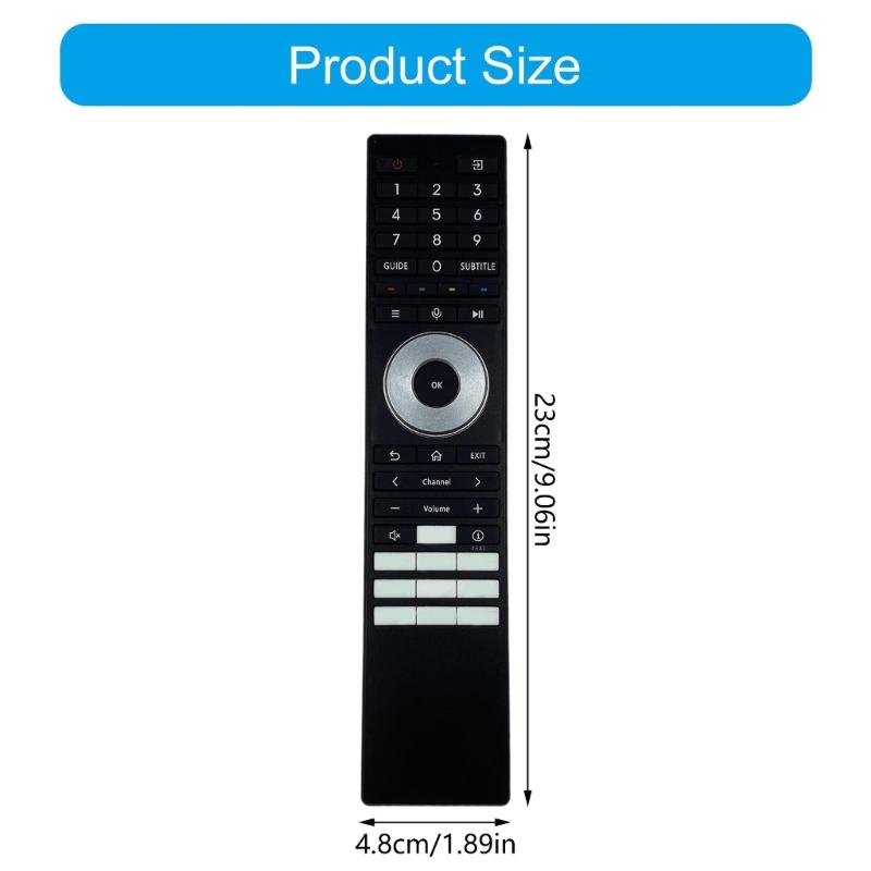 Replacement Remote Control For ERF3G98T Digital TVs Easy Setups Ergonomic Keys Long Lasting Build