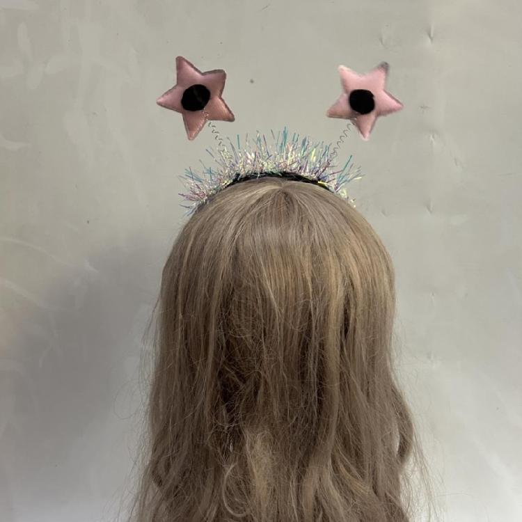 Star Headwear Breathable Hair Band Christmas Cosplay Hairband For Extended Wear Seasonal Celebration