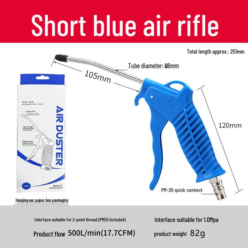 High-Pressure Air Blow & Dusting Gun Set with Extended Nozzle