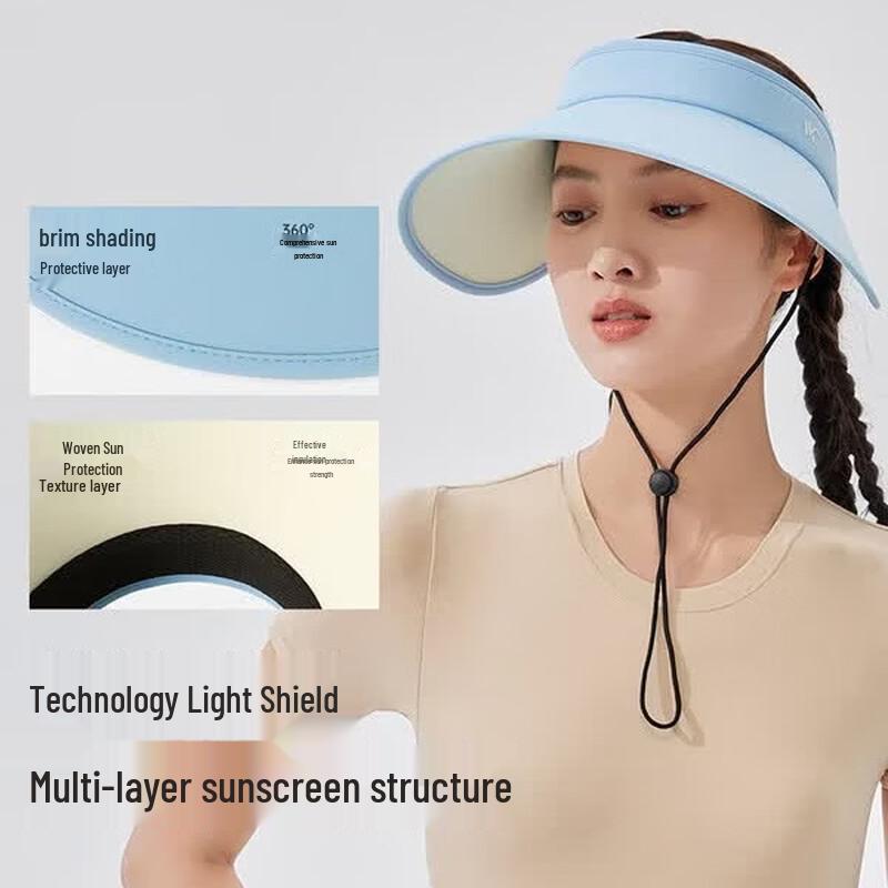 VVC Women's Wide-Brim UV Protection Visor Sun Hat