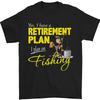 Retirement Plan I Plan On Fishing Fisherman Mens T-Shirt Cotton
