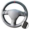 Car Interior Hand Stitched Artificial Leather RX330 RX400h RX400 Toyota Corolla Verso Camry Steering Wheel Cover For Lexus