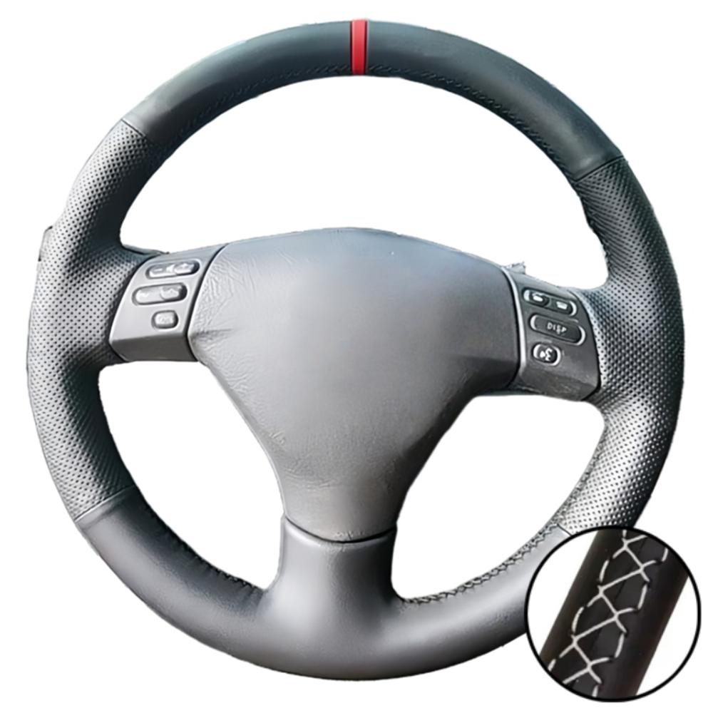 Car Interior Hand Stitched Artificial Leather RX330 RX400h RX400 Toyota Corolla Verso Camry Steering Wheel Cover For Lexus