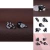 Trendy Animal Cartoon Style Black Punk Bird Brooch Eye-catching Metal Pin For Fashion Lovers