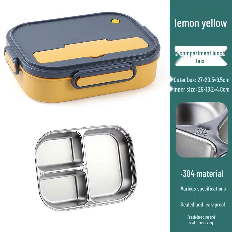 QIANXING 304 Stainless Steel Divided Lunch Box
