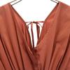 unused emmi Short sleeve V neck Long dress 1 Brown Women Used