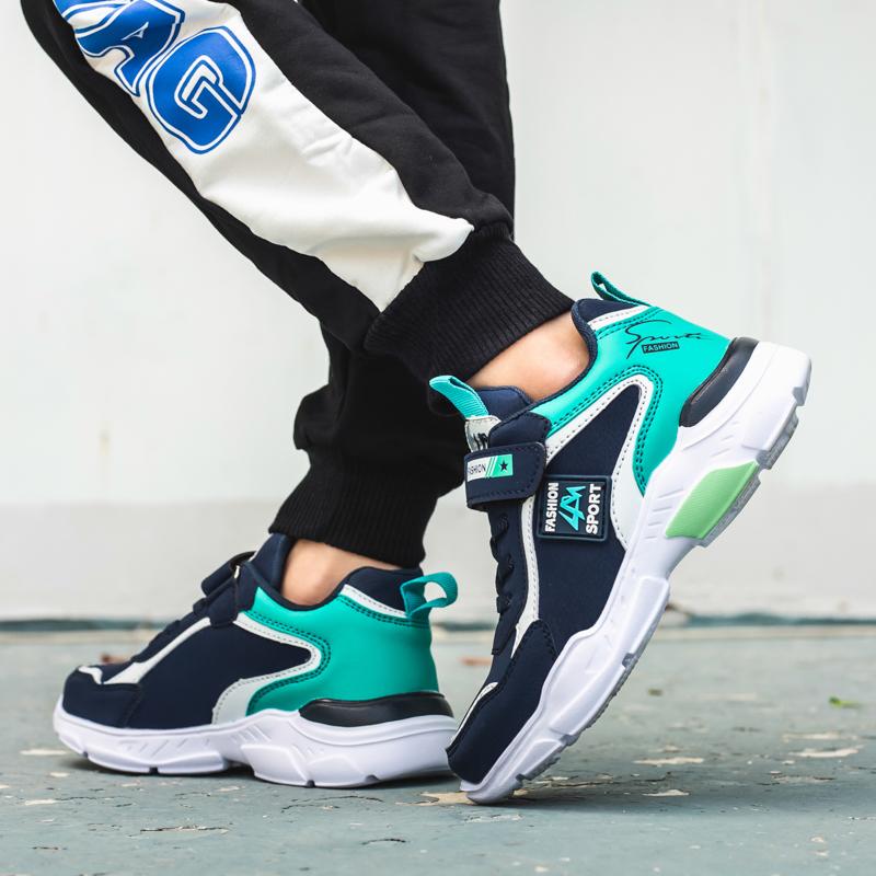 Spring/fall Boys Running Shoes Kids's Lightweight Casual Shoes Big Boys PU Leather Sneakers